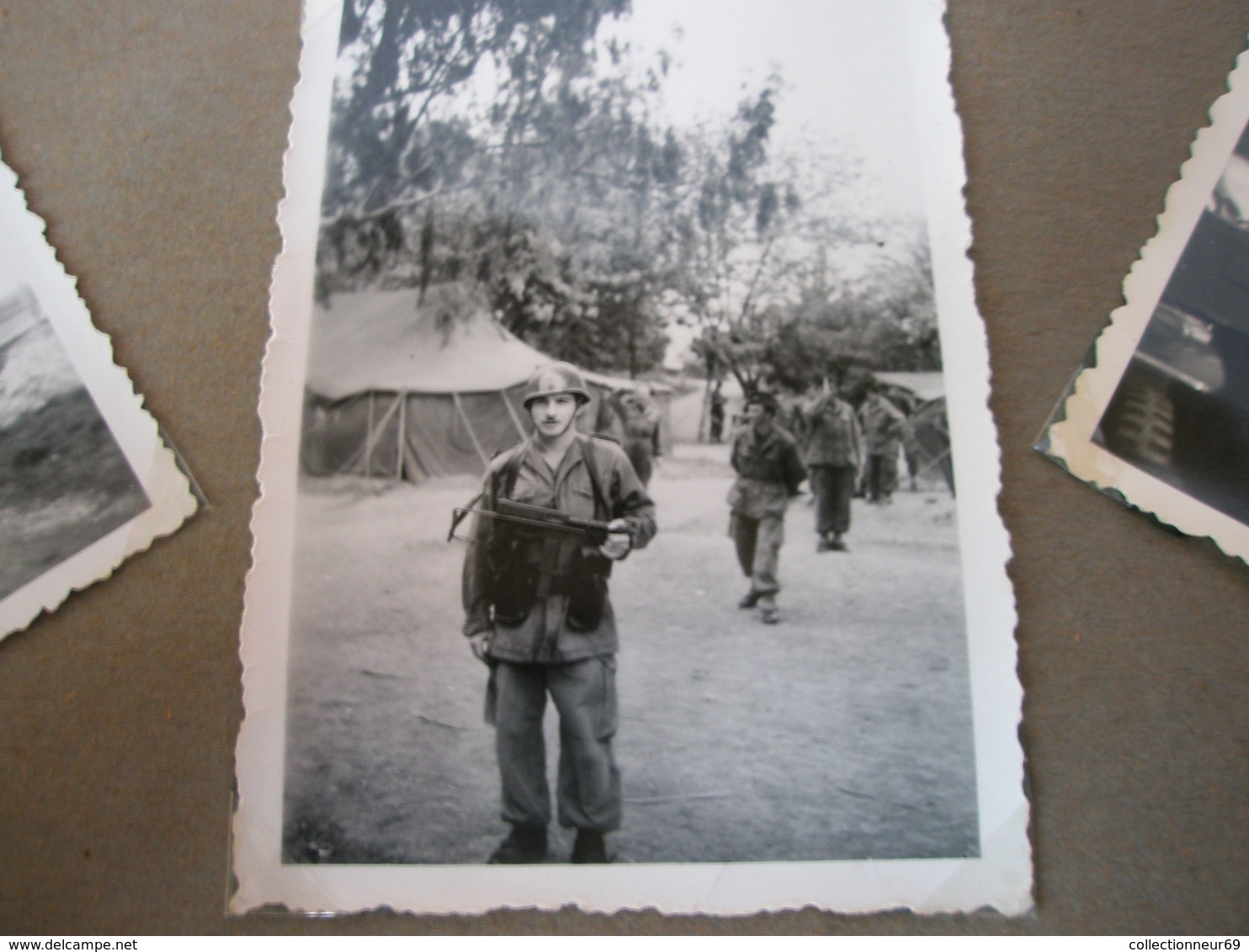 Ancien Album Photos D'un Soldat Français Pendant La Guerre D'Algérie 68 Photos D'époque // En état Moyen - Guerre, Militaire