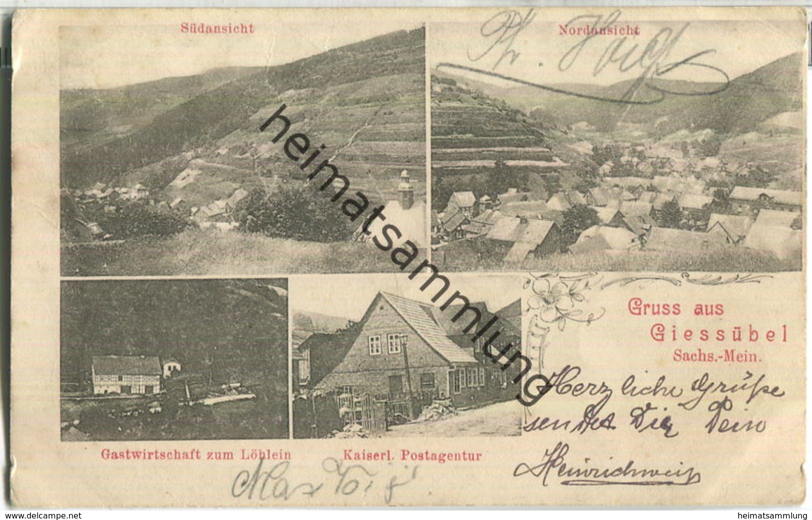 Gießübel (Schleusegrund) - Löhlein - Post - Schleusingen