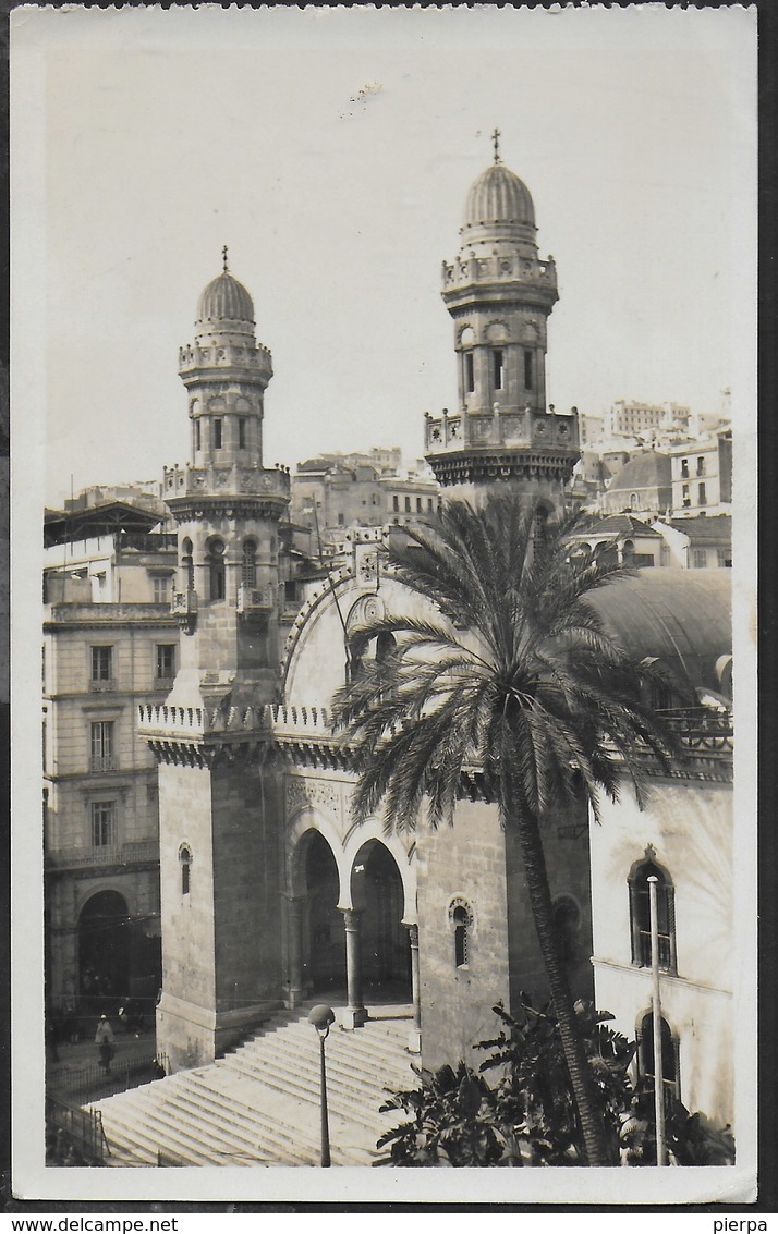 ALGERIA - ALGERI - LA CATTEDRALE - FORMATO PICCOLO - ED. SAPHOFRANCE - SCRITTA AL RETRO 1948 - Algeri