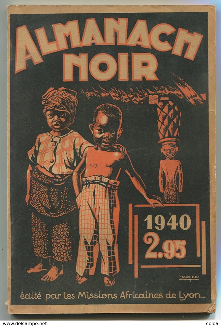 Missions Africaines De Lyon ALMANACH NOIR 1940 - 1901-1940