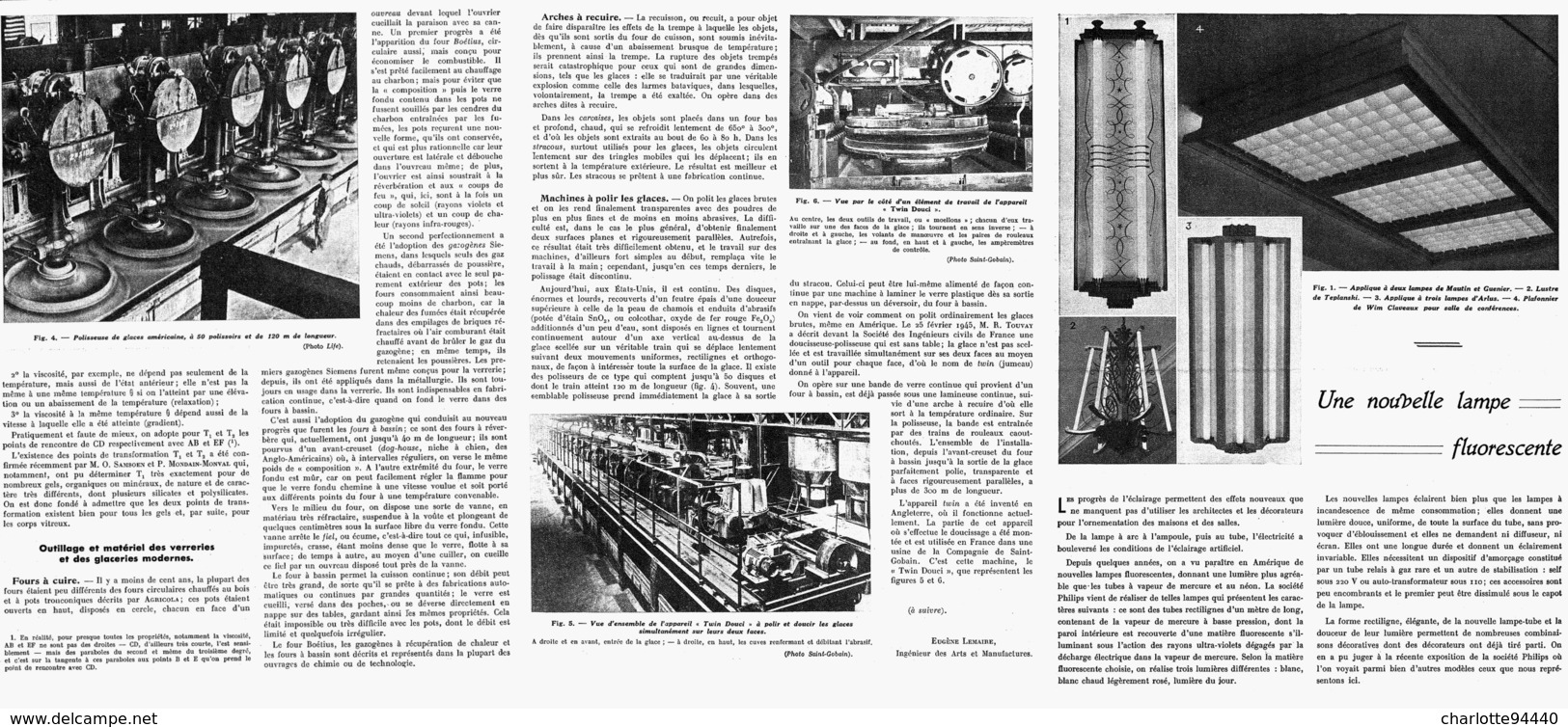 LES PROGRES RECENTS De La VERRERIE  1946 ( 2 ) - Other & Unclassified