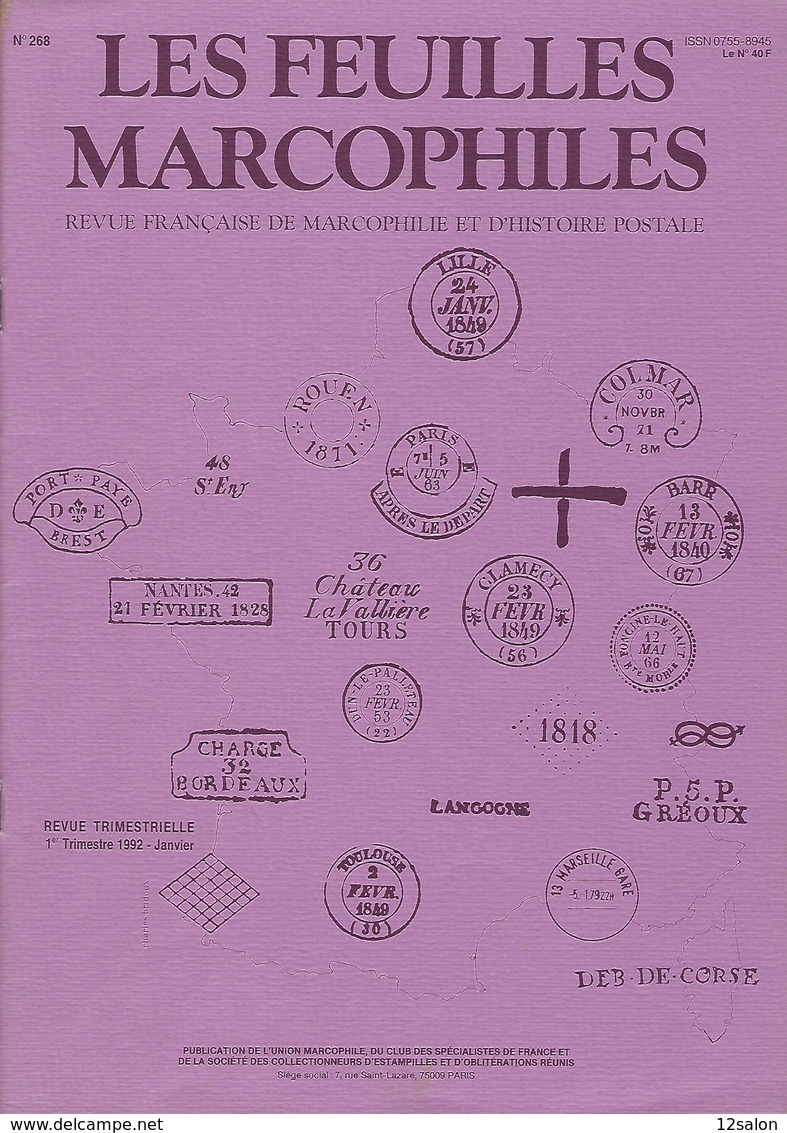 LES FEUILLES MARCOPHILES N° 268 + Scan Sommaire - Otros & Sin Clasificación