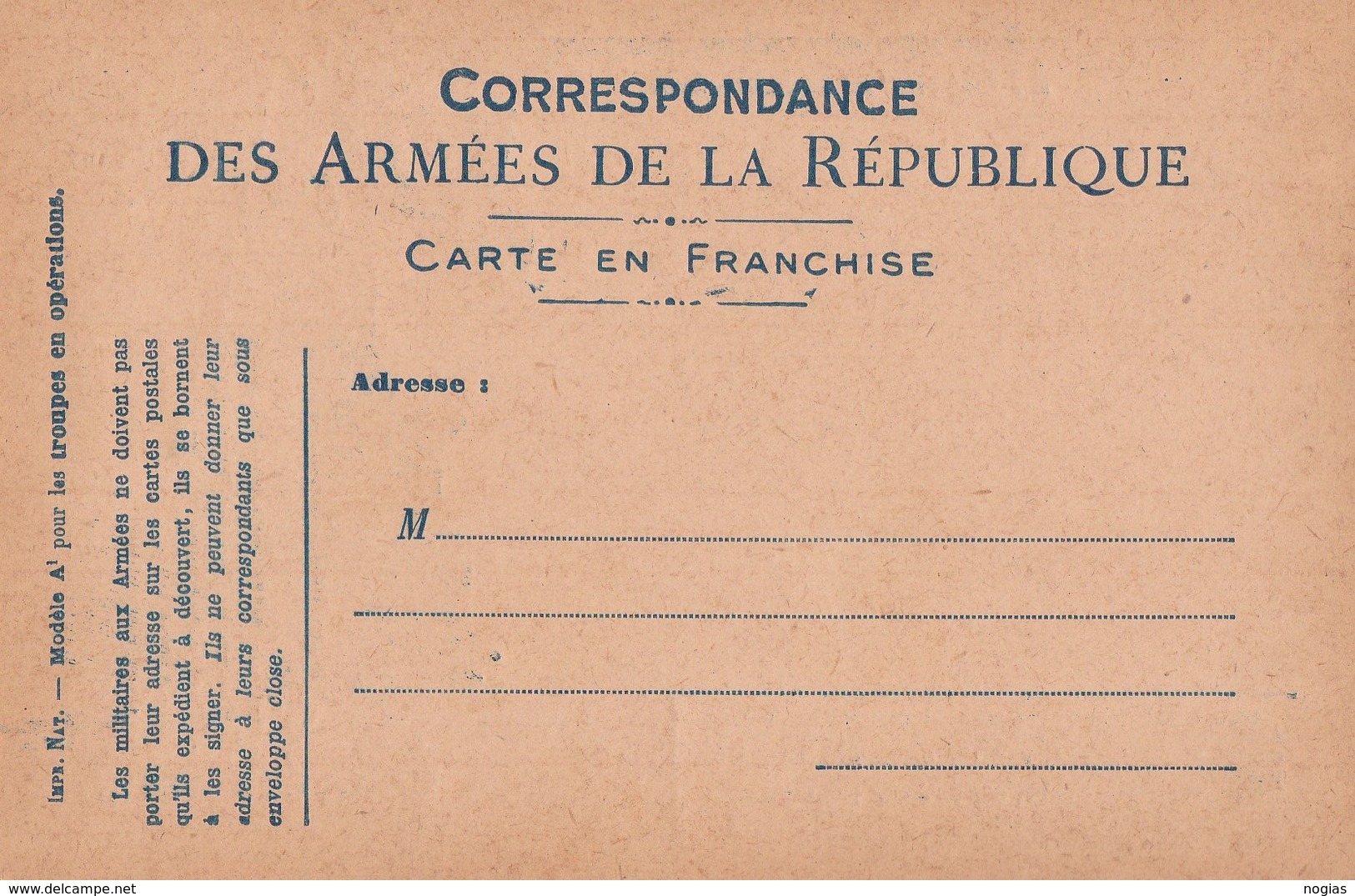 "POUR HATER NOTRE VICTOIRE, SOUSCRIVEZ A L'EMPRUNT DE LA LIBERATION " - CHASSEUR ALPIN EN EFFIGIE -  CARTE EN FRANCHISE - Patriottiche