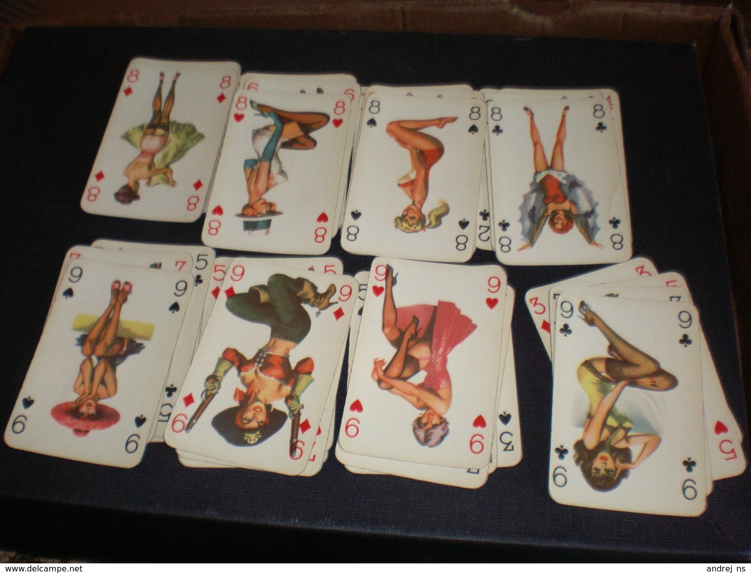 Nude Pin Ups Card set 55 pieces 52+3 Playing Cards Bridge, Romi, Canasta