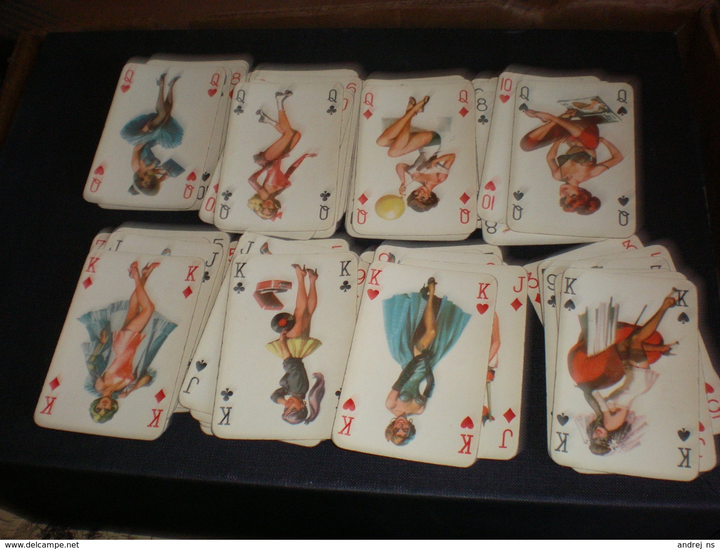 Nude Pin Ups Card set 55 pieces 52+3 Playing Cards Bridge, Romi, Canasta