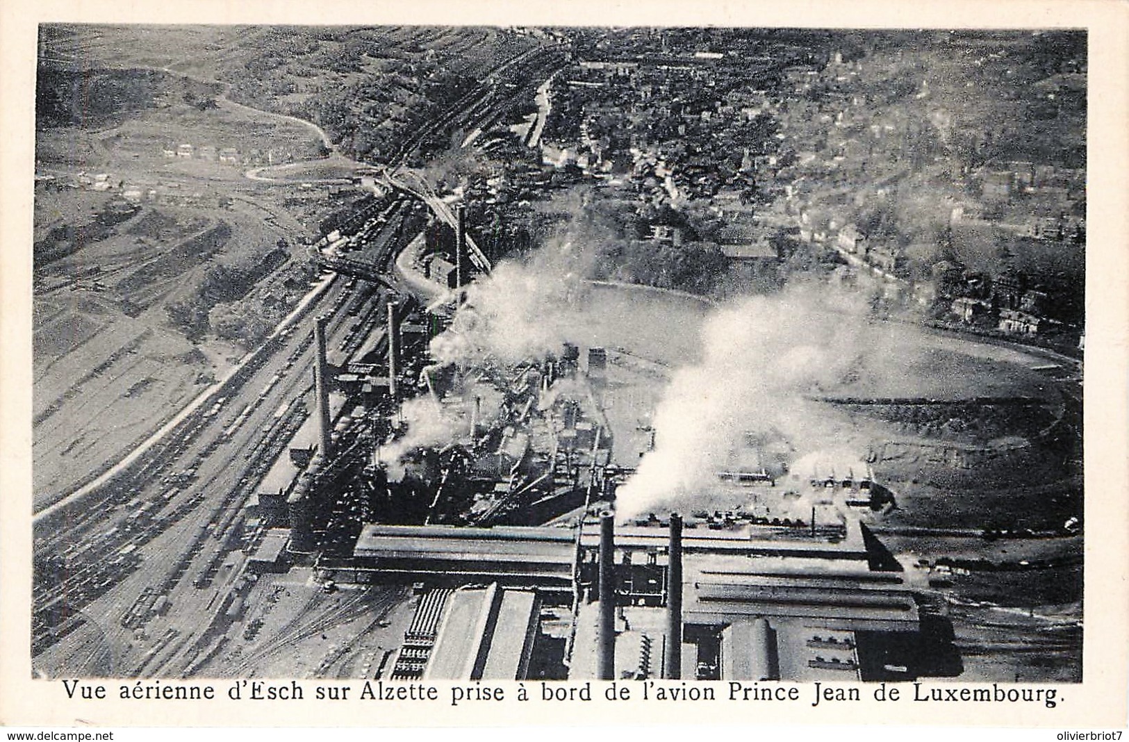 Luxembourg - Esch-sur-Alzette - Vue Aérienne Prise à Bord De L' Avion Prince Jean De Luxembourg - Esch-sur-Alzette