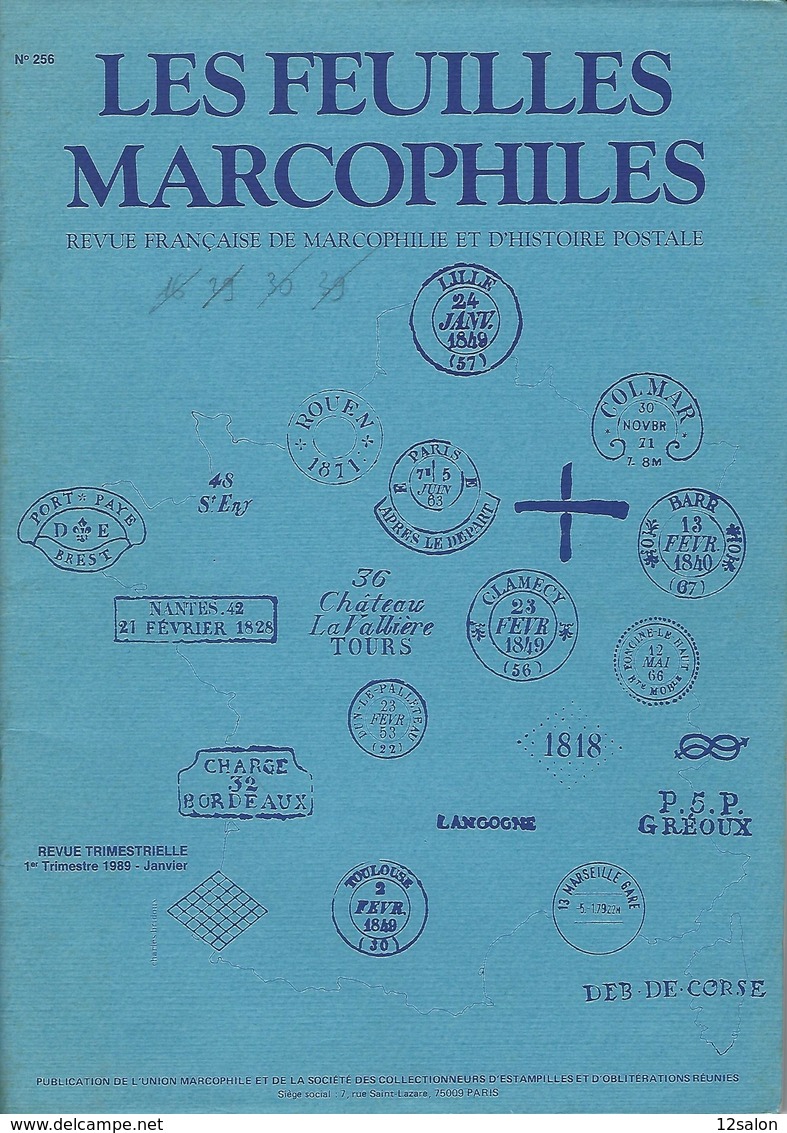 LES FEUILLES MARCOPHILES N° 256 + Scan Sommaire - Altri & Non Classificati