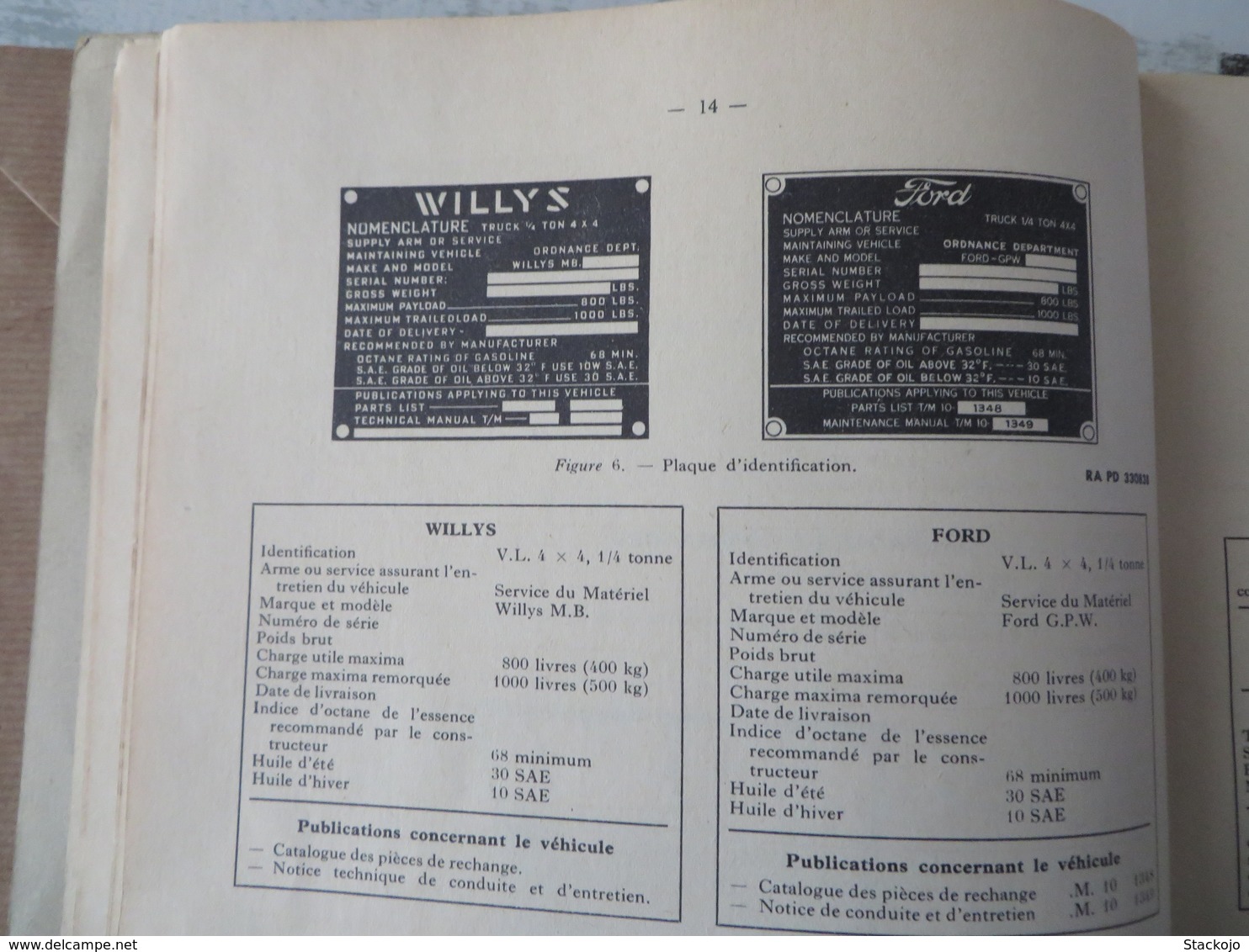 Notice Technique De Conduite Et D'entretien De La Voiture De Liaison De 1/4 Tonne, à 4 Roues Motrice (JEEP) - 84/07 - Autres & Non Classés