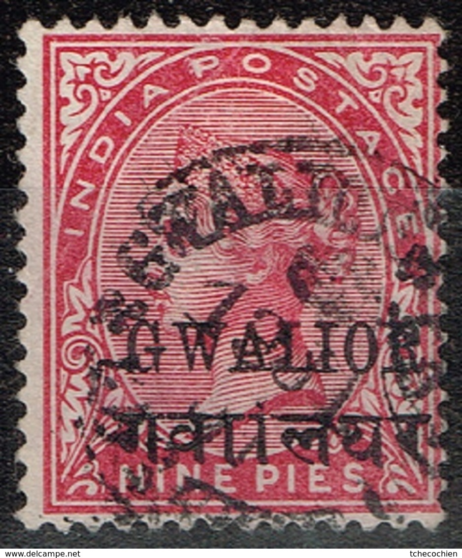 Gwalior - 1886 - Y&T N° 11, Oblitéré - Gwalior