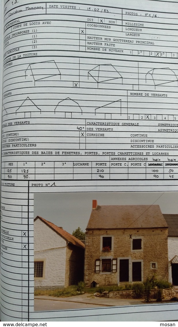 Région Wallonne. Urbanisme. Fagne-Famenne. Fagne Schisto-psammitique. Soulme. Typologie De L'habitat. Wallonie. - Belgique