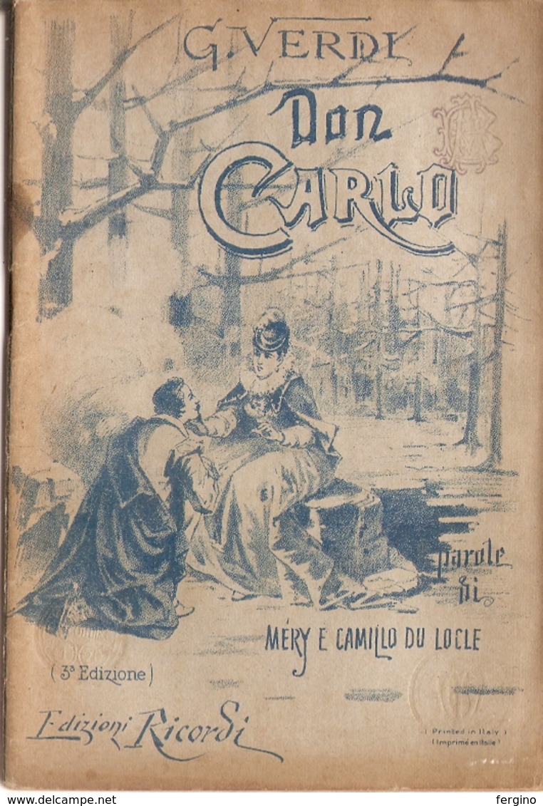 G.VERDI - DON CARLO - OPERA IN CINQUE ATTI - Cinéma Et Musique