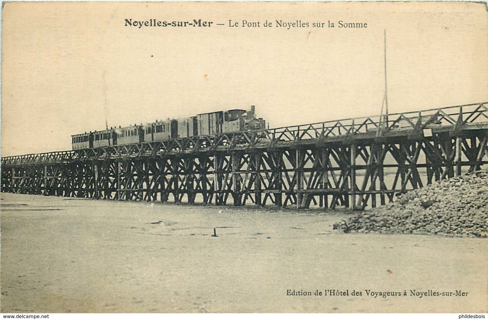 SOMME NOYELLES SUR MER  Le Pont Sur La Somme TRAIN - Noyelles-sur-Mer