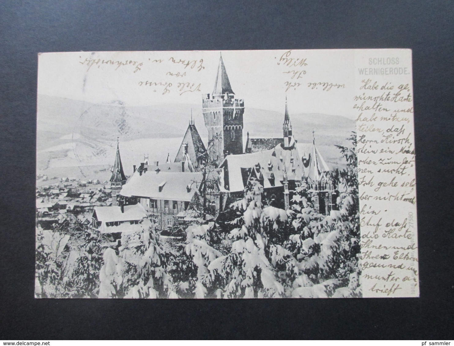 2 Verschiedene AK 1906 Wernigerode Mit Verschiedenen Ansichten Und Germania Frankatur! Schloss Und  Vom Blockshornberg - Wernigerode