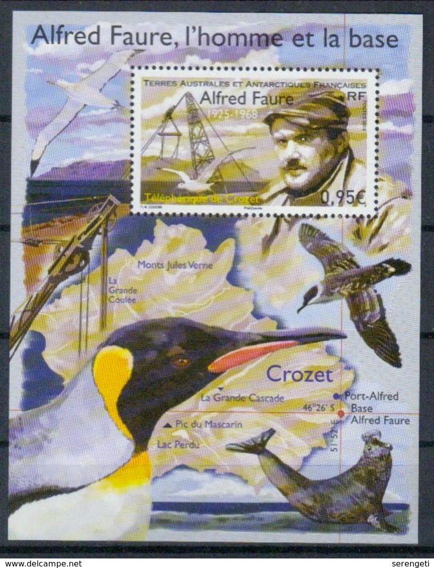 TAAF Block 'Alfred Faure U. Tiere Der Crozet-Insel' / FSAT M/s 'Alfred Faure & Wildlife Of Crozet Island' **/MNH 2018 - Antarktischen Tierwelt