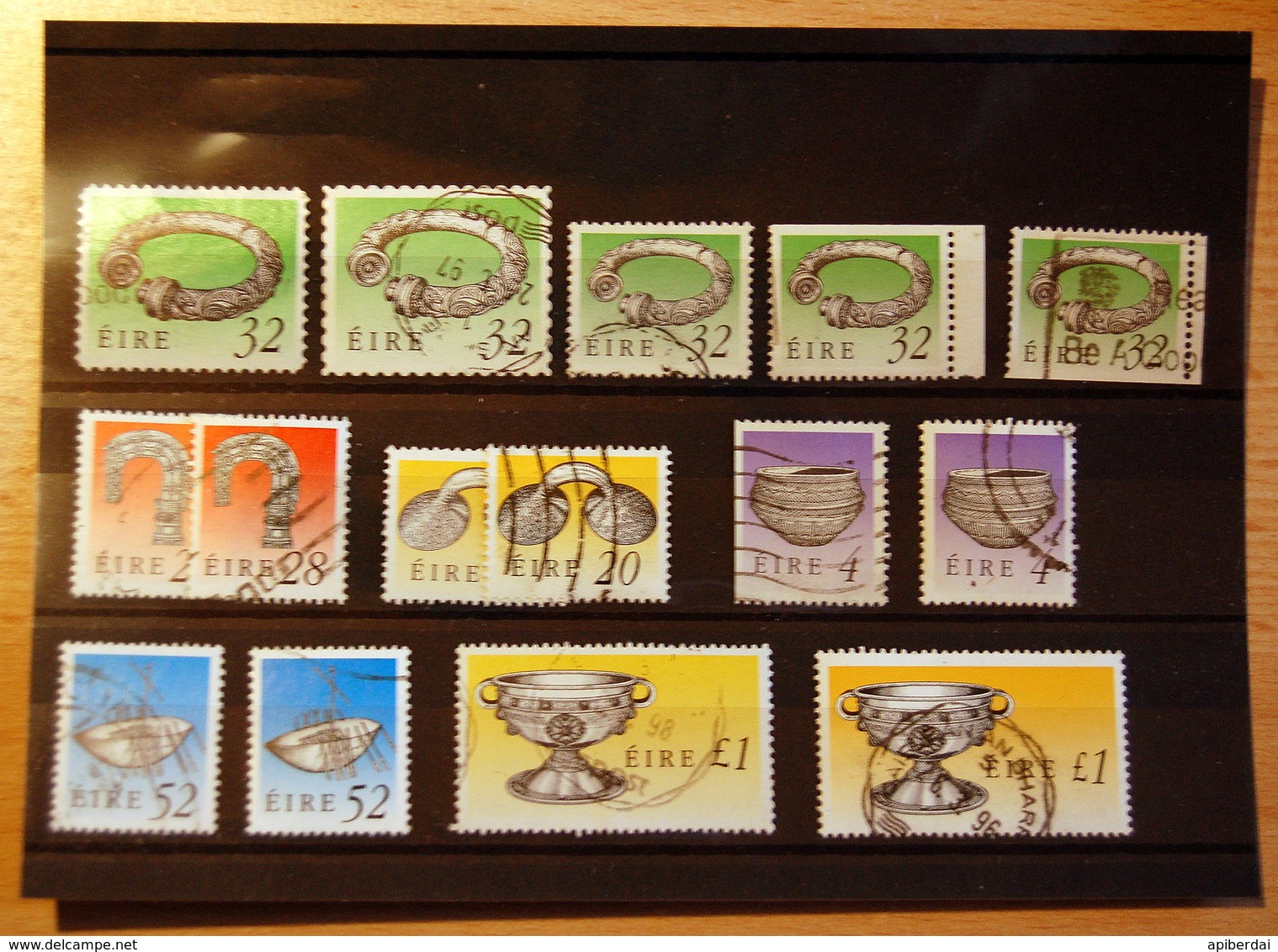 Irlande / Eire - Irish Art Treasures Colors , Perforations , Long & Short  £ Foot Line Varieties - Verzamelingen & Reeksen