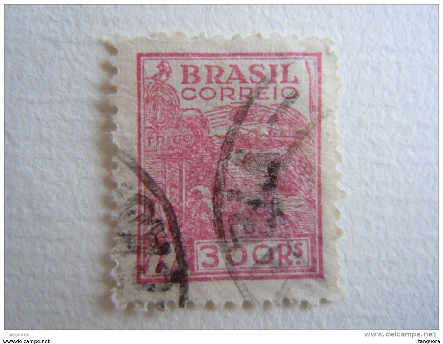 Brazilie Bresil Brasilien Brasil 1941-48 Série Courante Filigrane O Agriculture Yv 385 O - Oblitérés