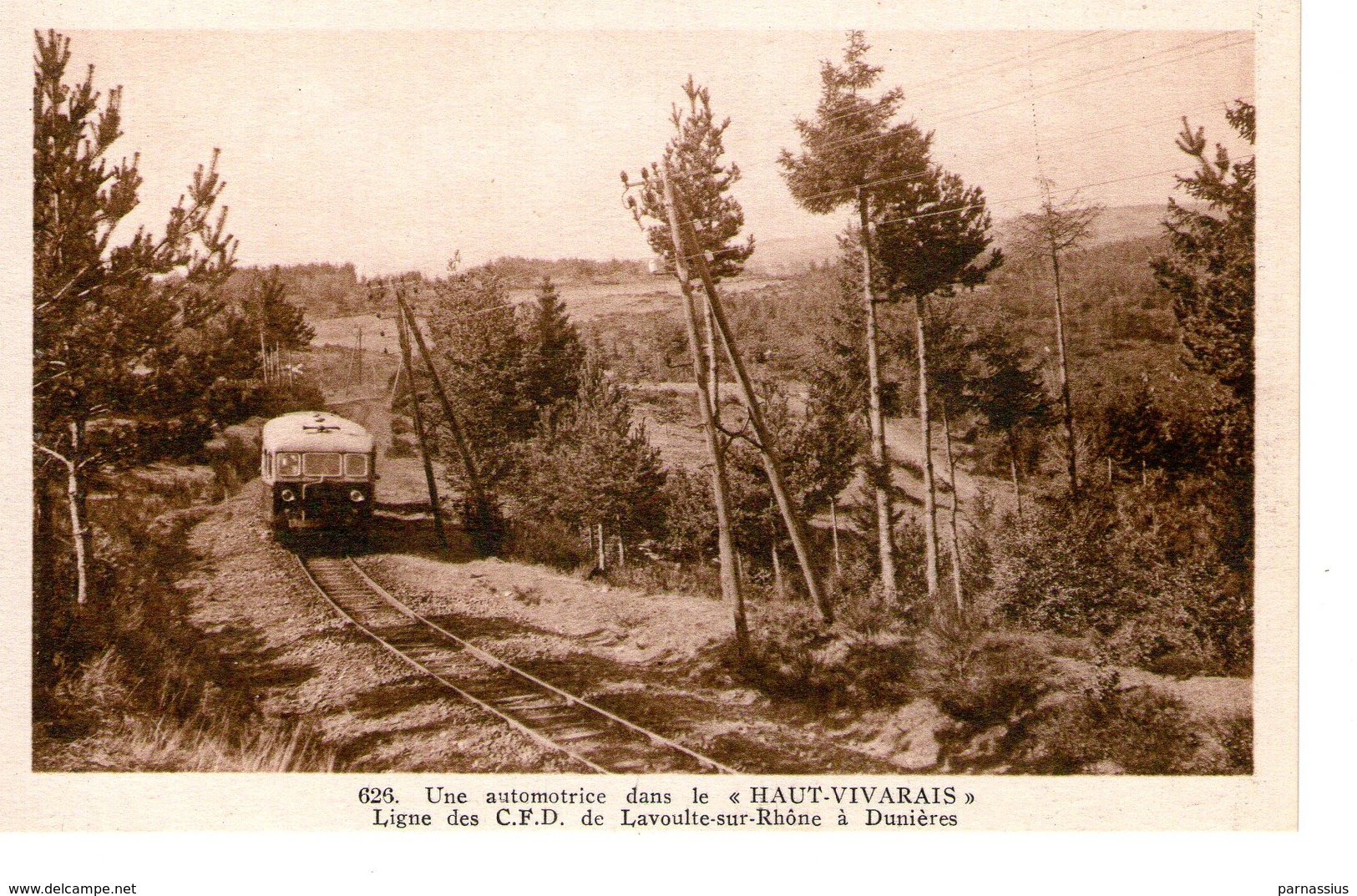 HAUT-VIVARAIS  -  Automotrice - Ligne Des C.F.D. De Lavoulte-sur-Rhône à Dunières - Sonstige & Ohne Zuordnung