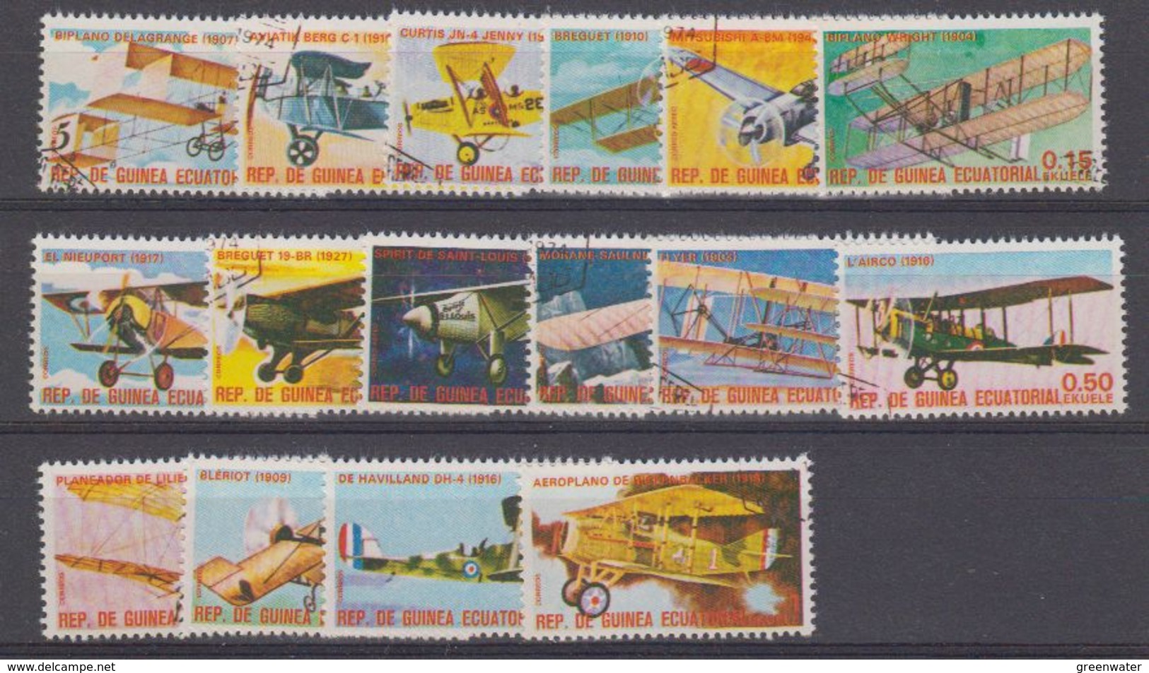 Guinea 1979 Airplanes 16v Used Cto (41113) - Equatoriaal Guinea