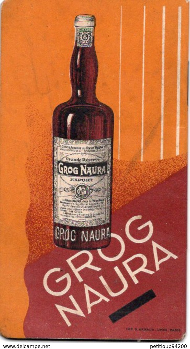 CALEPIN DE BISTRO DE BAR DE CAFE CARNET DE COMMANDE Rhum Naura CALENDRIER 1933 - Autres & Non Classés