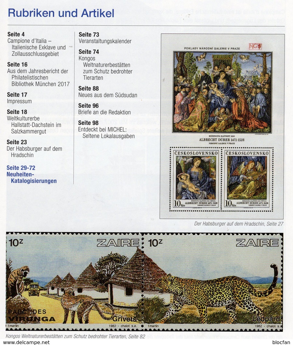 Rundschau MICHEL Briefmarken 4/2018-plus Neu 6€ New Stamps World Catalogue/magacine Of Germany ISBN 978-3-95402-600 - Allemand