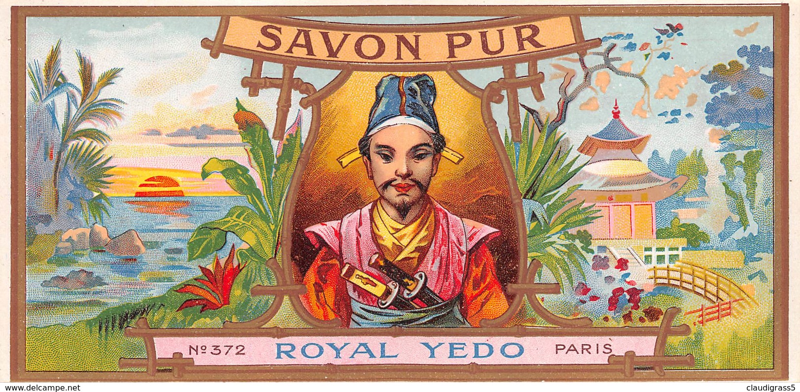 0255 "SAVON PURE - ROYAL YEDO - PARIS" ETICHETTA ORIG. - Altri & Non Classificati