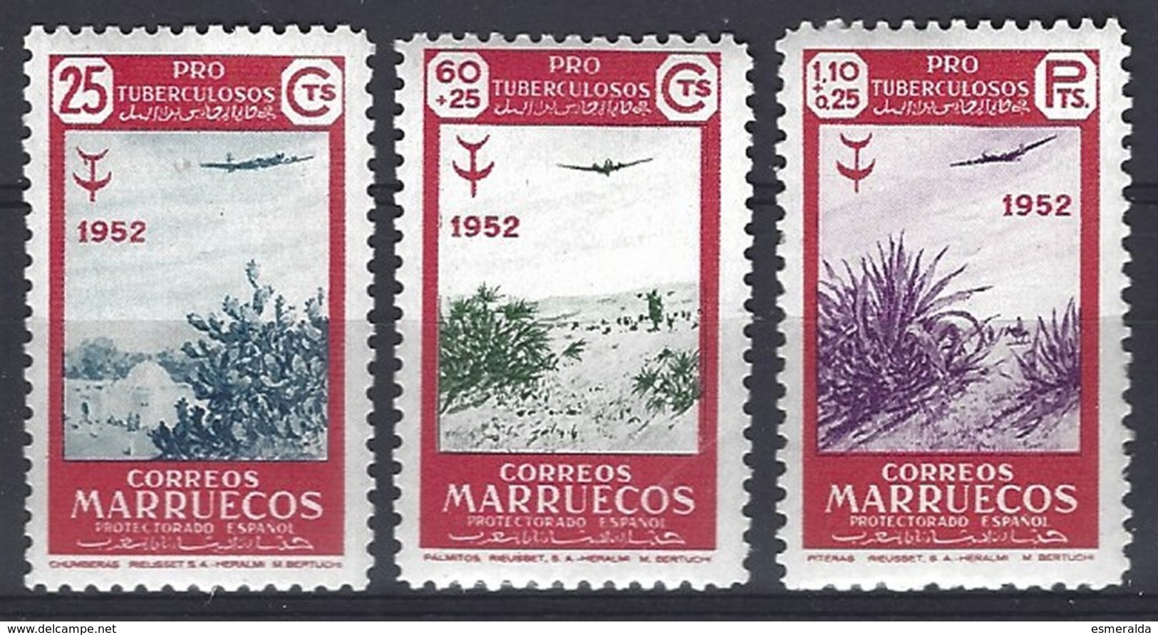 Maruecos Espagnol Yv &T  PA 79/81. (pli 1 Timbre) ** Mnh - Marruecos Español