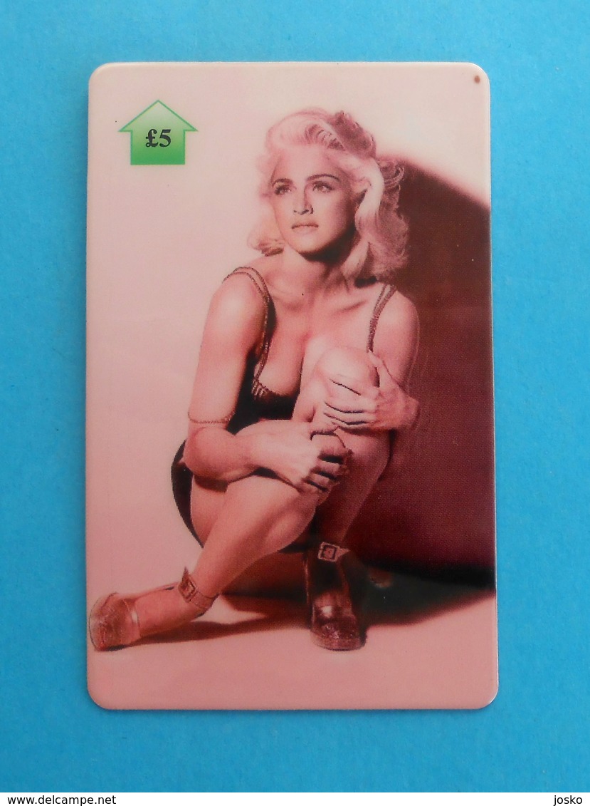 MADONNA  .... Nice Old And Rare Card , Only 500. Ex - Music