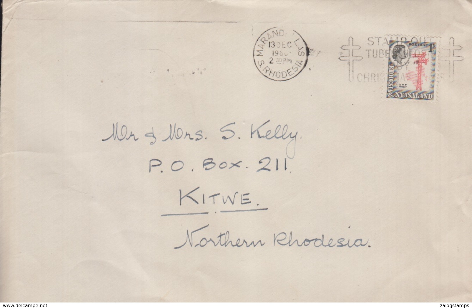 Rhodesia Cover To , Stamps      (Red-2524) - Zambesia