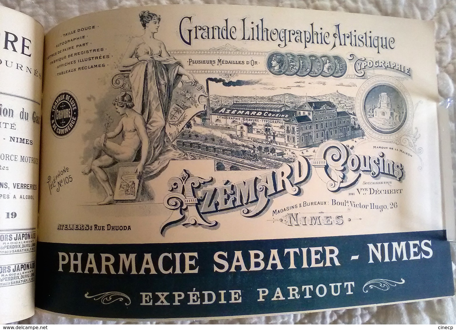 SUPERBE PROGRAMME ANCIEN NIMES Fêtes de charité 1904 Publicité magasins nîmois livret de 32 pages (& scans)