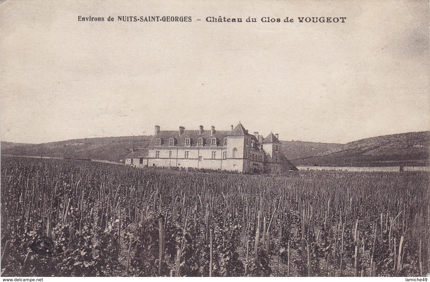 Environs De NUITS SAINT GEORGES Château Du Clos De Vougeot Circulée 1919 - Nuits Saint Georges