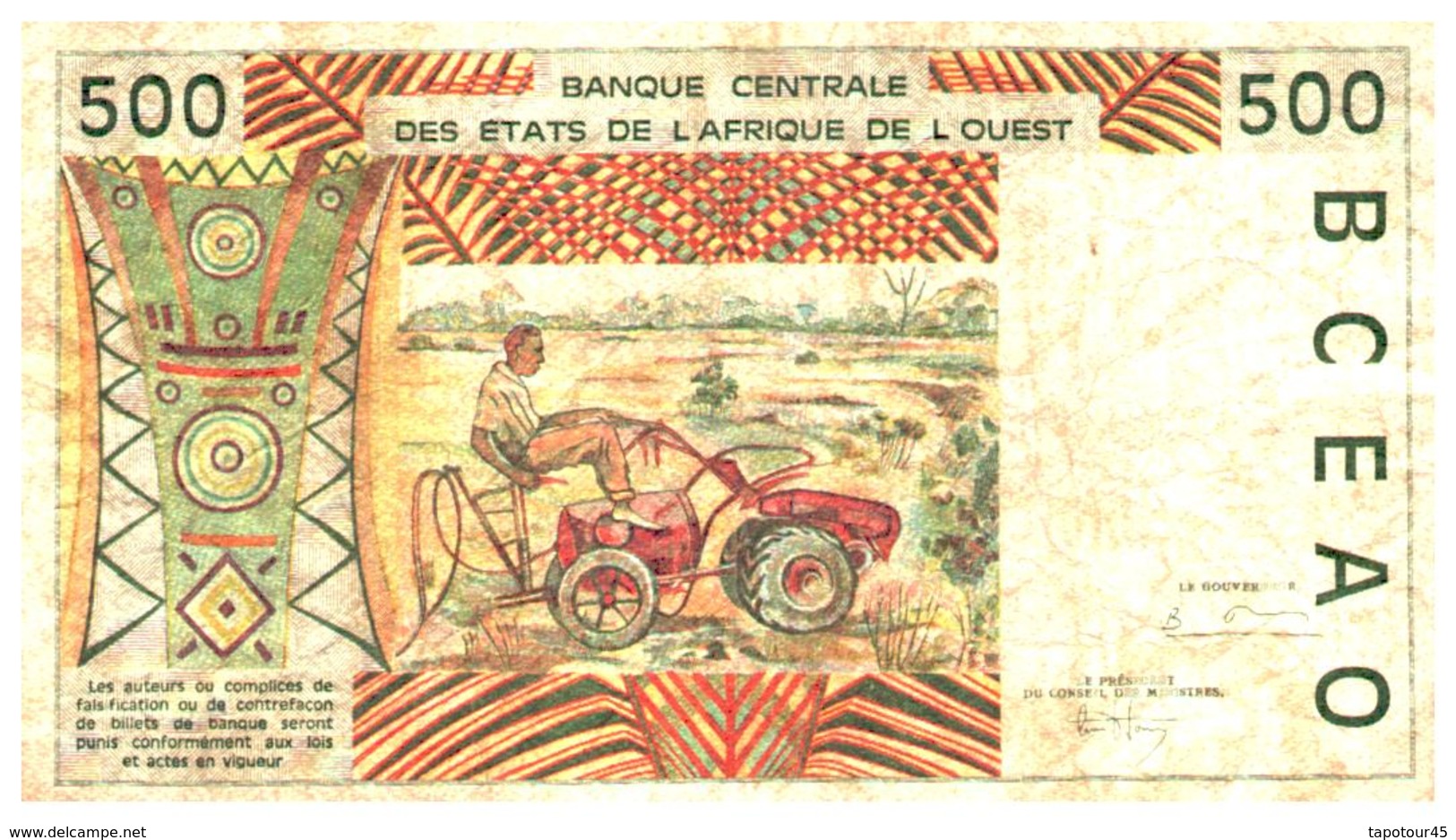 Billets > Autres - Afrique 500 Francs - Autres - Afrique