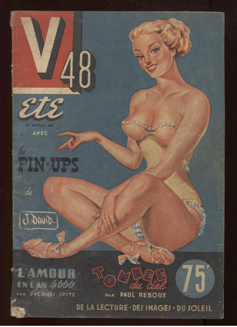 Lot 3 V Magazines N°s Spéciaux Pin-ups Dessins J David V48 Été V49 Vacances V50 Vacances Port France 6,40€ - 1900 - 1949