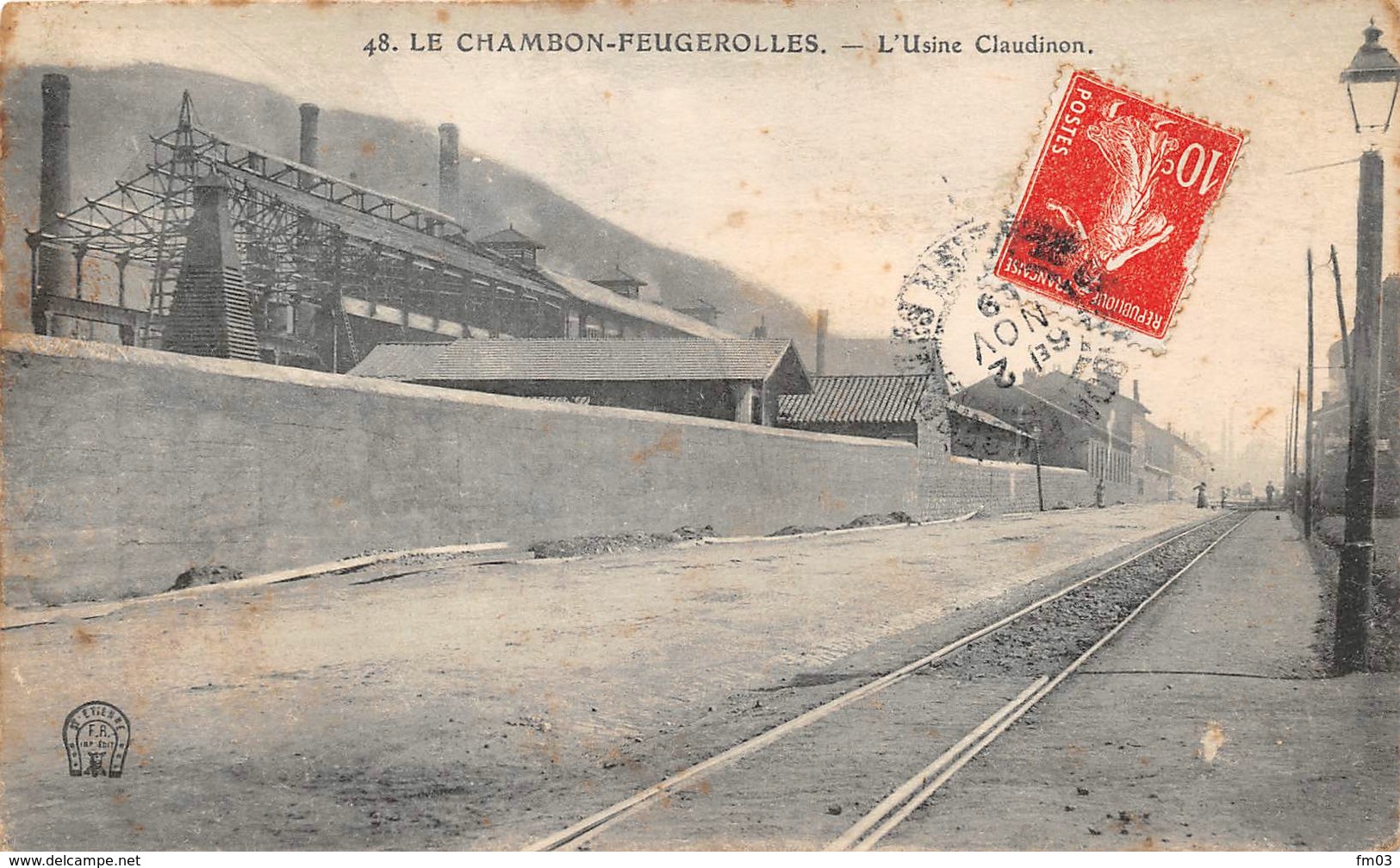 Le Chambon Feugerolles Usine Claudinon Rails Tramway - Le Chambon Feugerolles