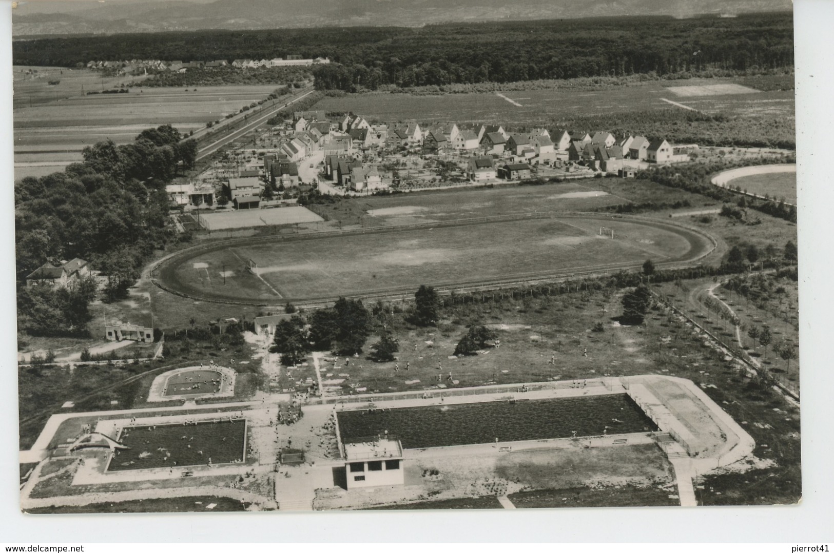 ALLEMAGNE - BÜRSTADT - Waldschwimmbad Und Sportgelände (1957) - Buerstadt