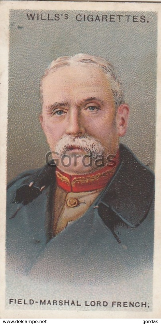 Great Britain - Field Marshal Lord French - No. 15 - Wills's Cigarettes - Allied Army Leaders - Wills