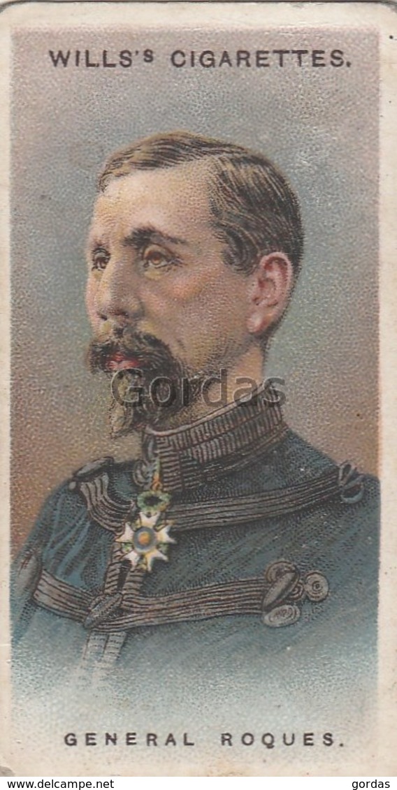 France - General Roques - No. 9 - Wills's Cigarettes - Allied Army Leaders - Wills