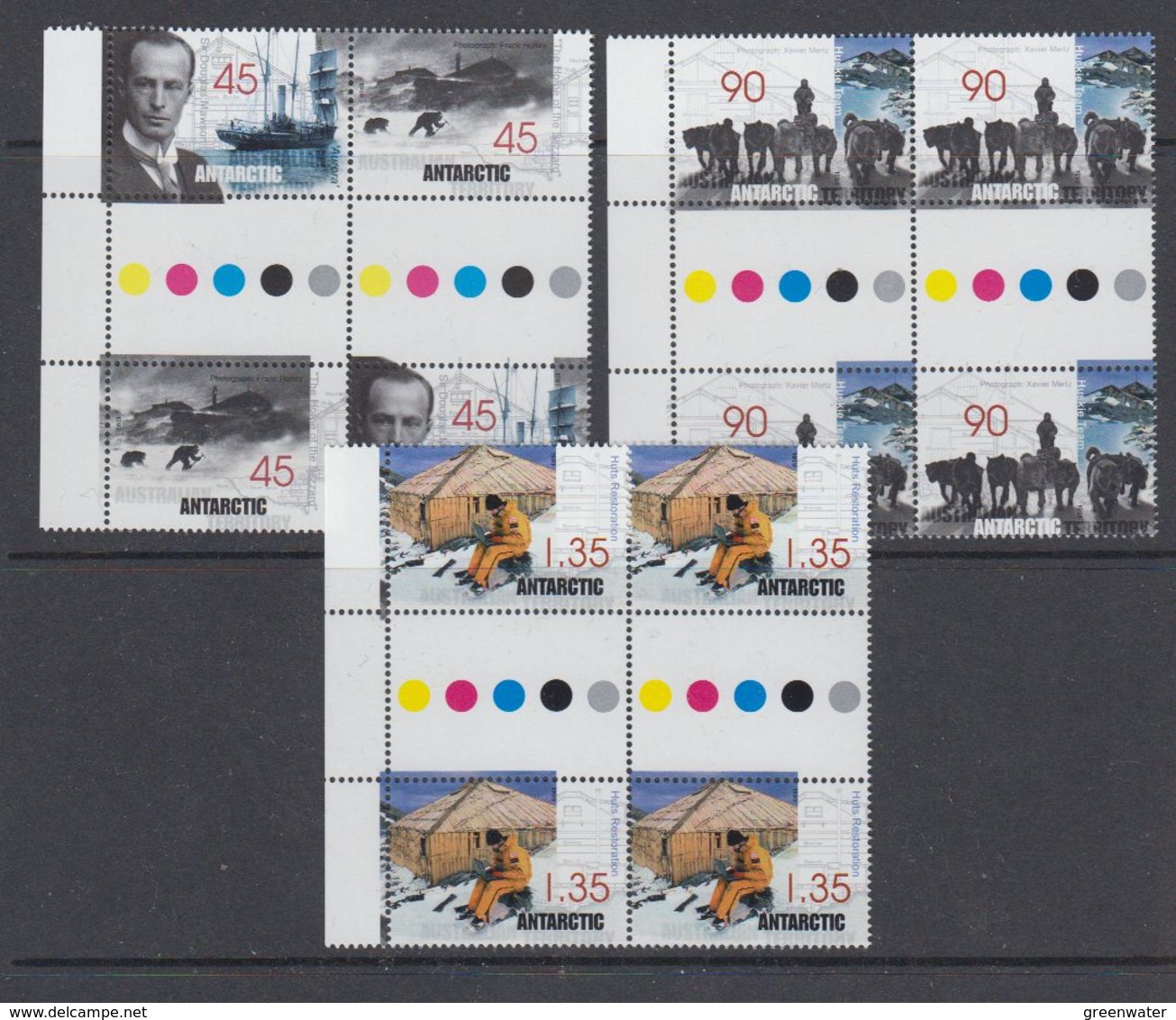 AAT 1999 Mawson's Hut Restoration 4v 2x Gutter ** Mnh (41114) - Unused Stamps