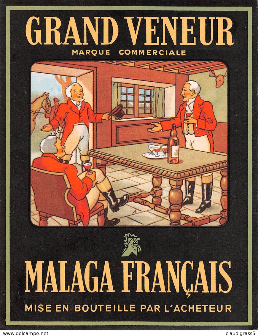 0267 "GRAND VENEUR - MALAGA FRANCAIS" ETICHETTA ORIG. - Altri & Non Classificati