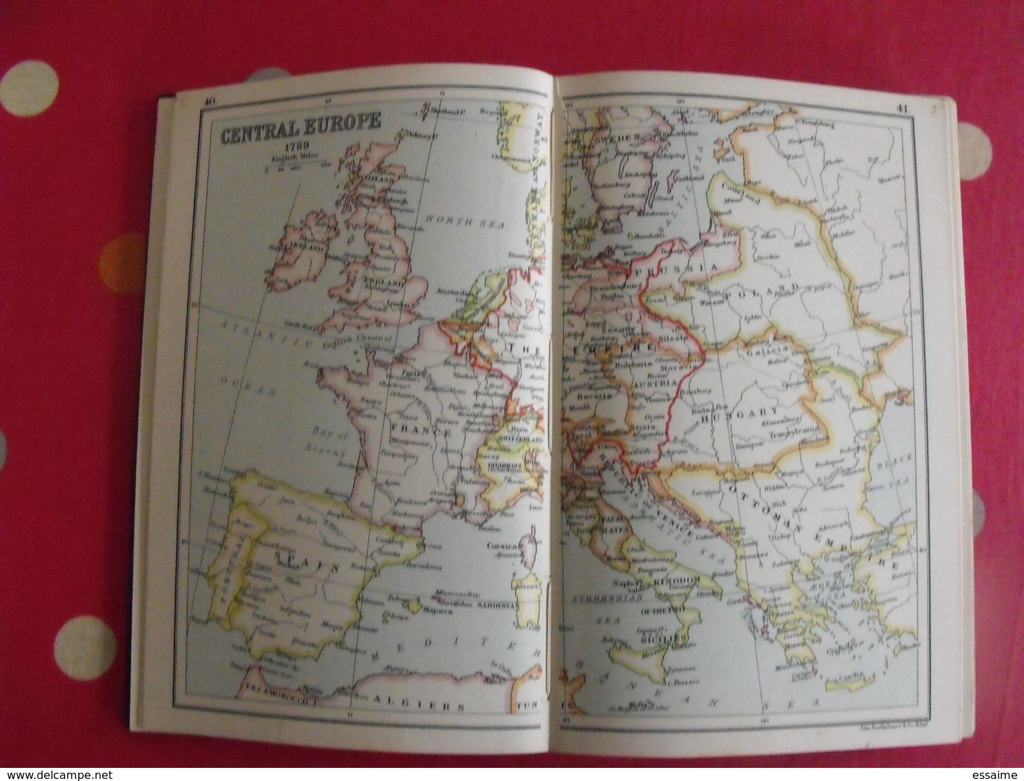 a literary & historical atlas of Europe; Bartholomew. Dent, London, 1912