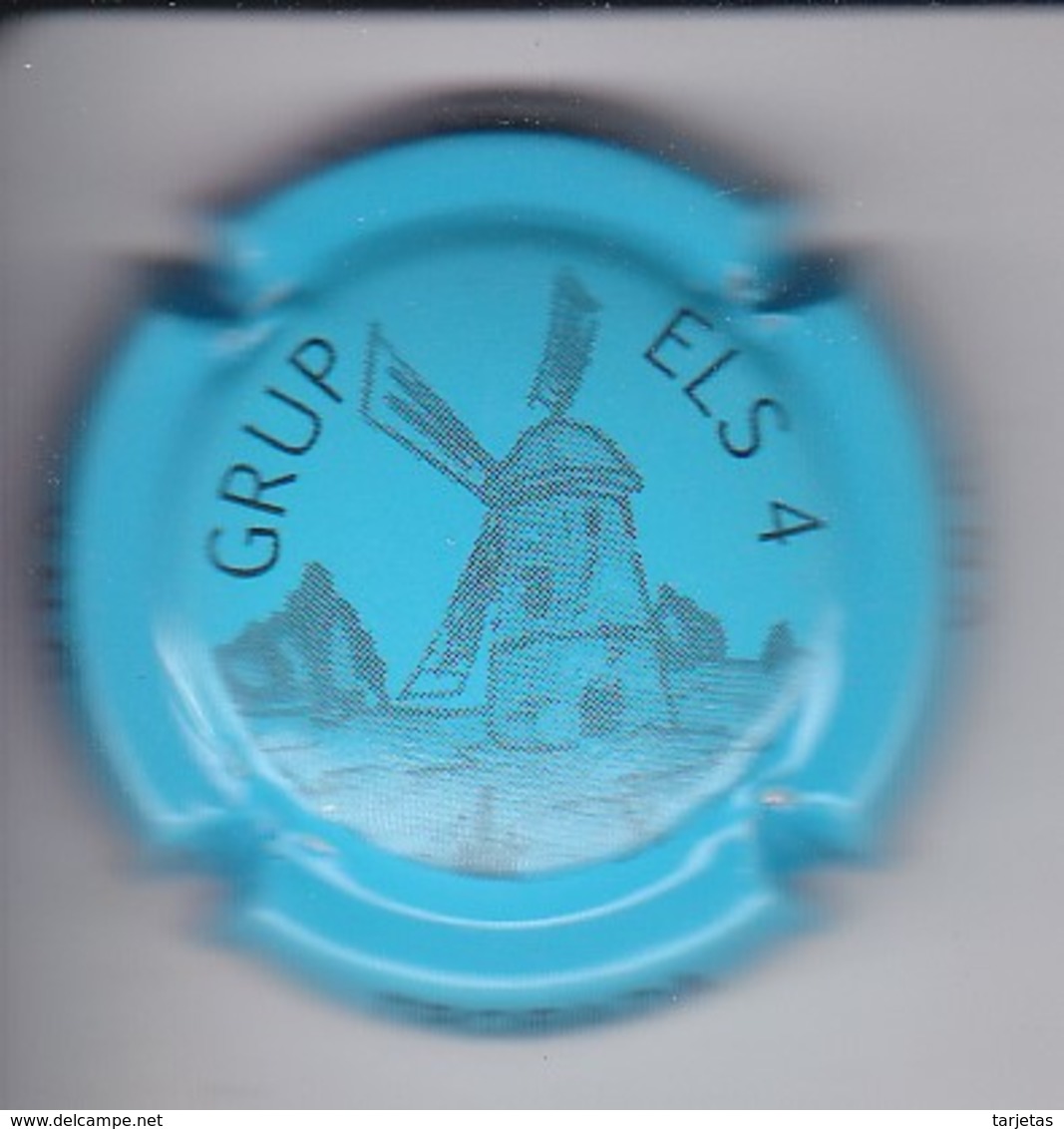 PLACA DE CAVA GRUP ELS 4 CON UN MOLINO (MOULIN-MILL) (CAPSULE) - Placas De Cava