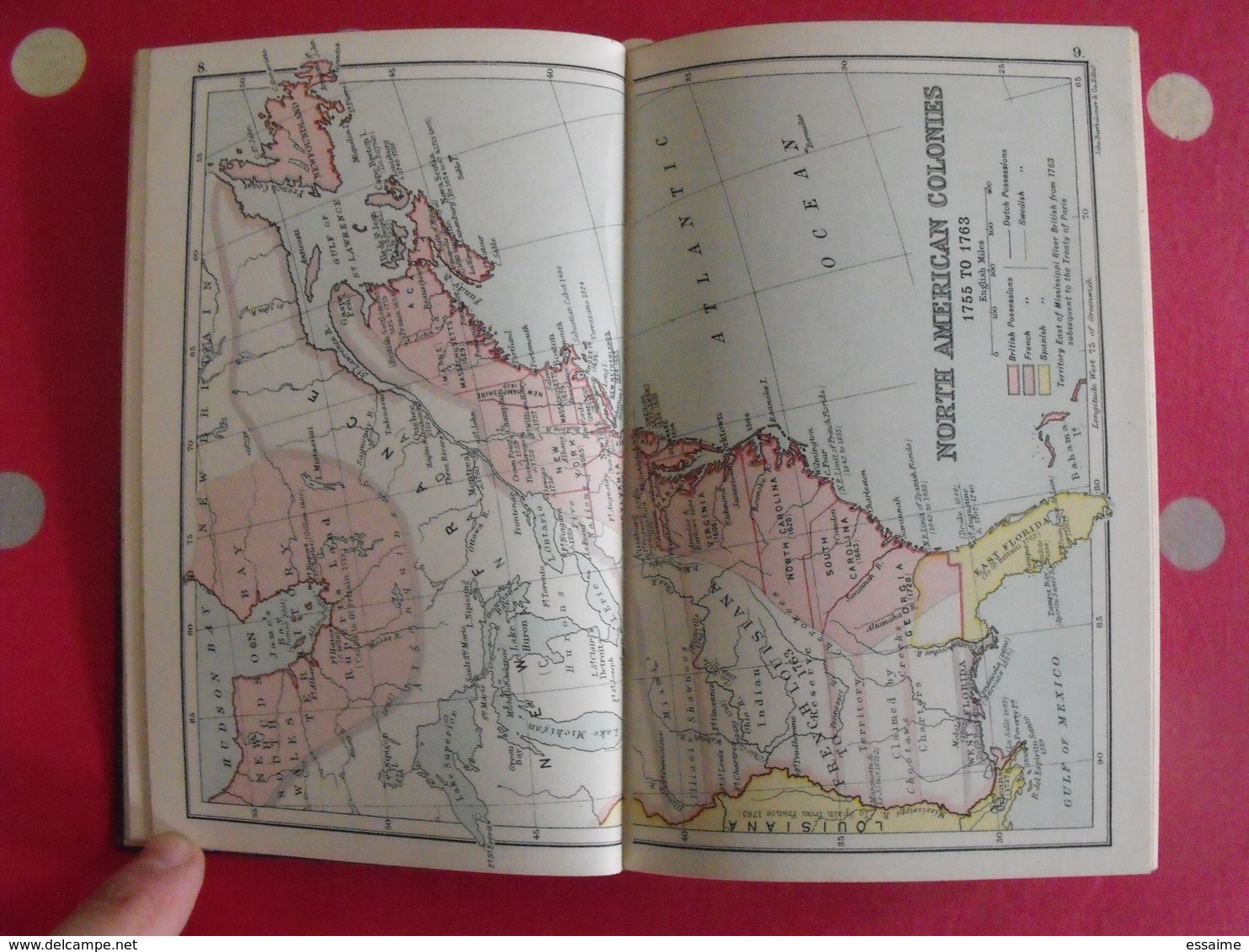 A Literary & Historical Atlas Of America. Bartholomew. Dent, London, 1912 - Europe