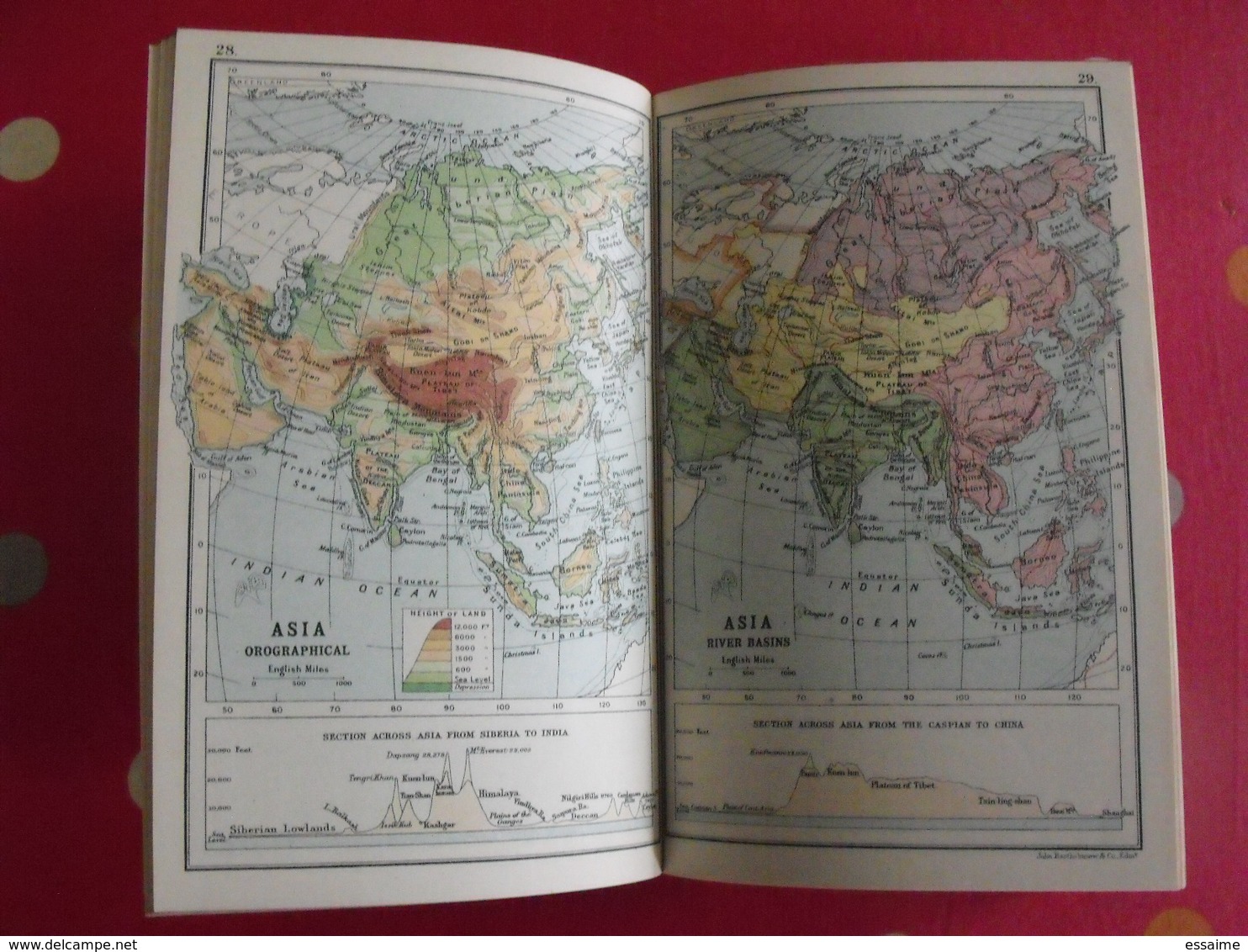 a literary & historical atlas of Asia. Bartholomew. Dent, London, 1912