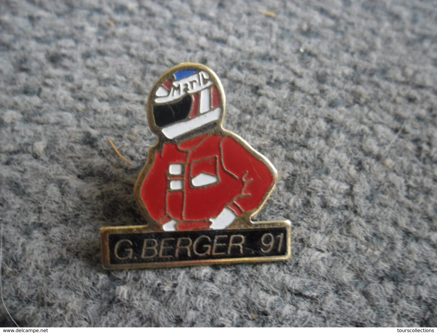 PIN'S AUTOMOBILE Pilote BERGER 1991 Mac Laren HONDA Grand Prix Auto F1 Formule 1 Victoire Au GP Du Japon @ 28 X 27 Mm - Honda