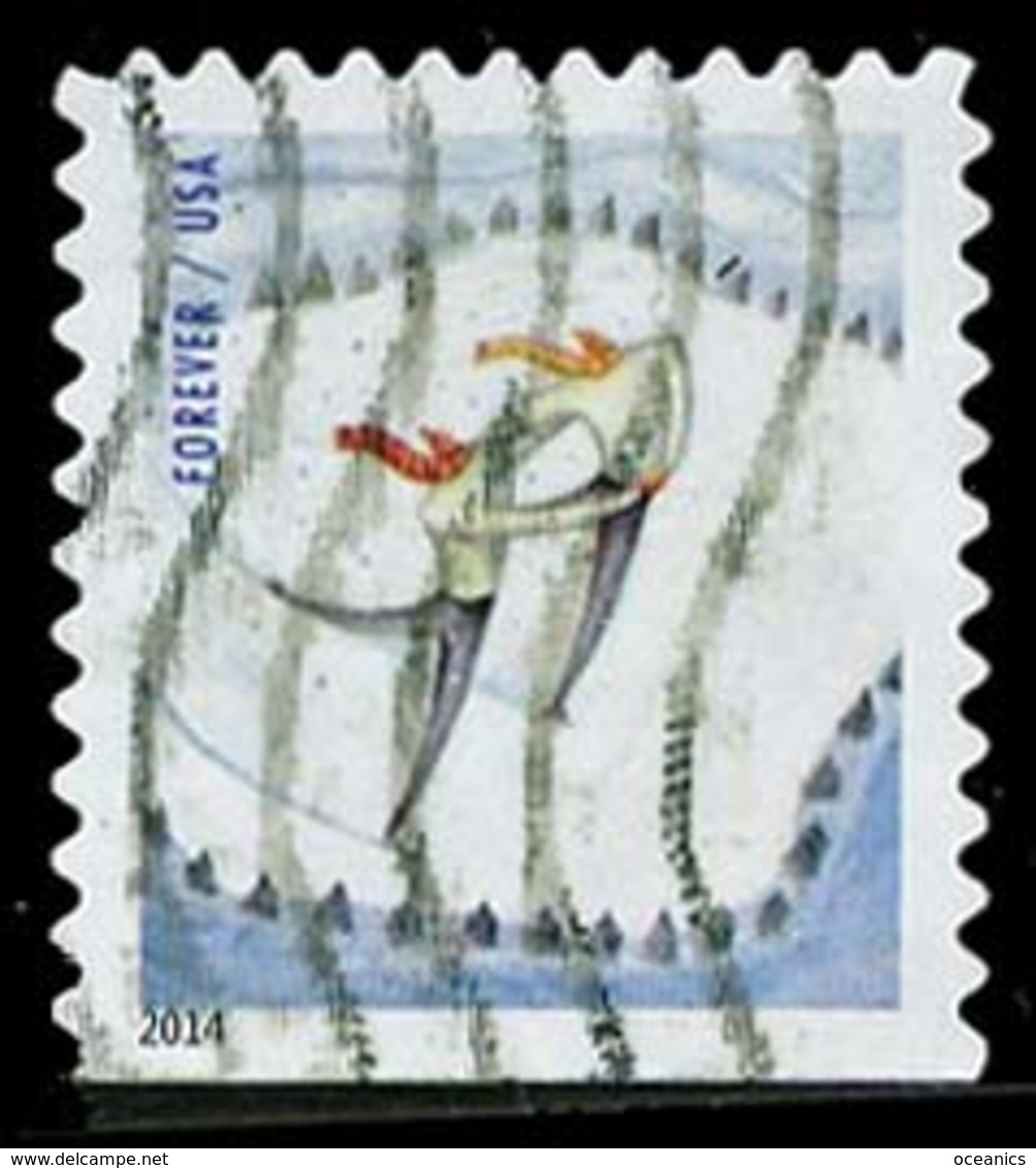 Etats-Unis / United States (Scott No.4941 - Plaisir D'hiver / Winter Fun) (o)  P3 Small ATM - Oblitérés