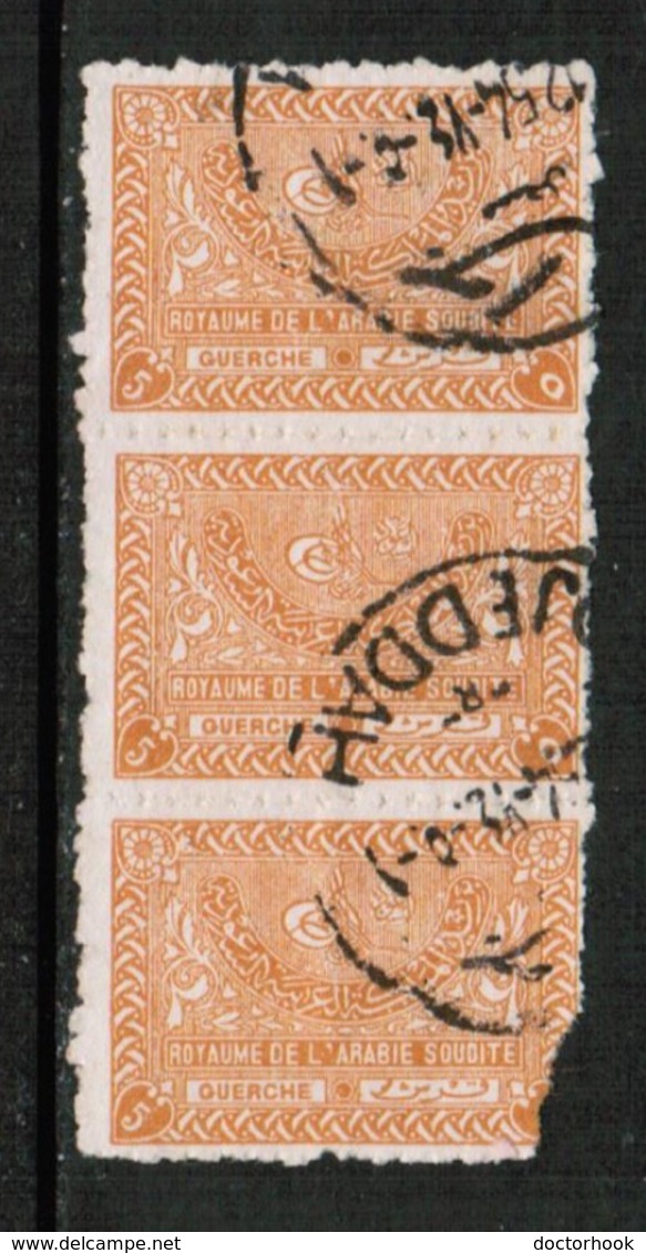 SAUDI ARABIA  Scott # 168 USED Srip Of 3 "AS IS" (Stamp Scan # 426) - Saudi Arabia