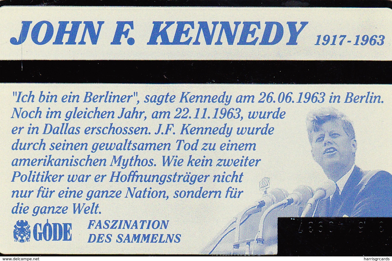 UK - J. F. Kennedy, BTO-036 , Tirage 6.000, Mint - BT Overseas Issues