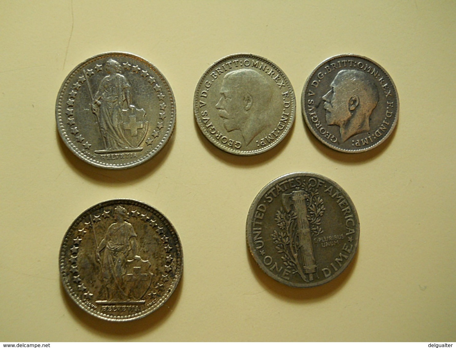 5 Silver Coins - Vrac - Monnaies