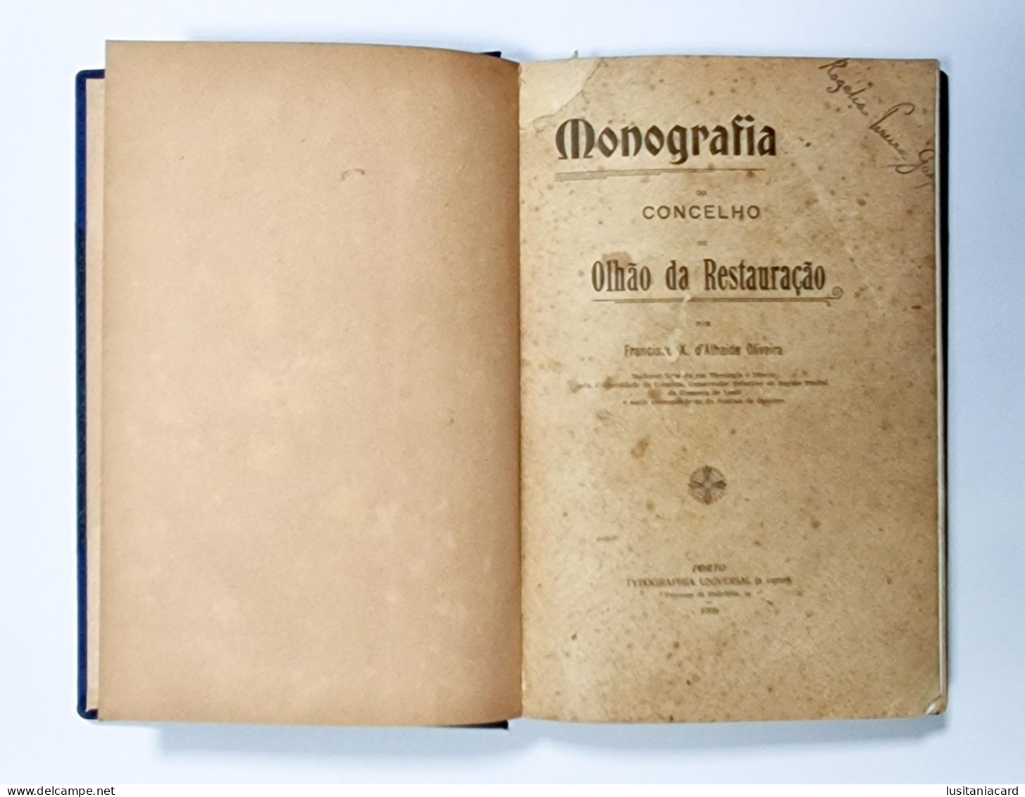 OLHÃO- MONOGRAFIAS - «Monografia Do Concelho DeOlhão Da Restauração)»( Autor:Francisco Xavier D'Athaide Oliveira - 1906) - Livres Anciens