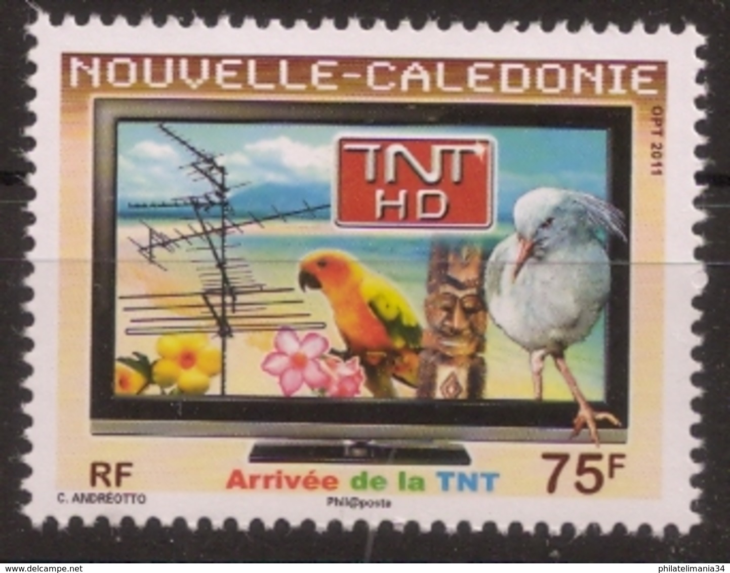Nouvelle Calédonie 2011 - Arrivée De La TNT - Unused Stamps
