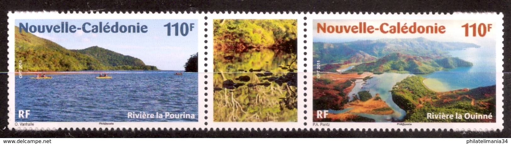 Nouvelle-Calédonie 2011 - Les Rivières La Pourina Et La Ouinné - Unused Stamps
